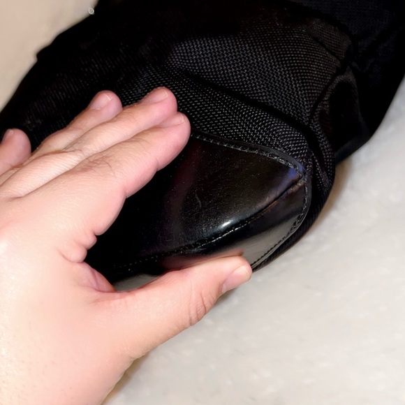 TUMI Leather Trim Nylon Crossbody Bag - Picture 7 of 11